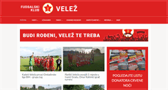 Desktop Screenshot of fkvelez.ba